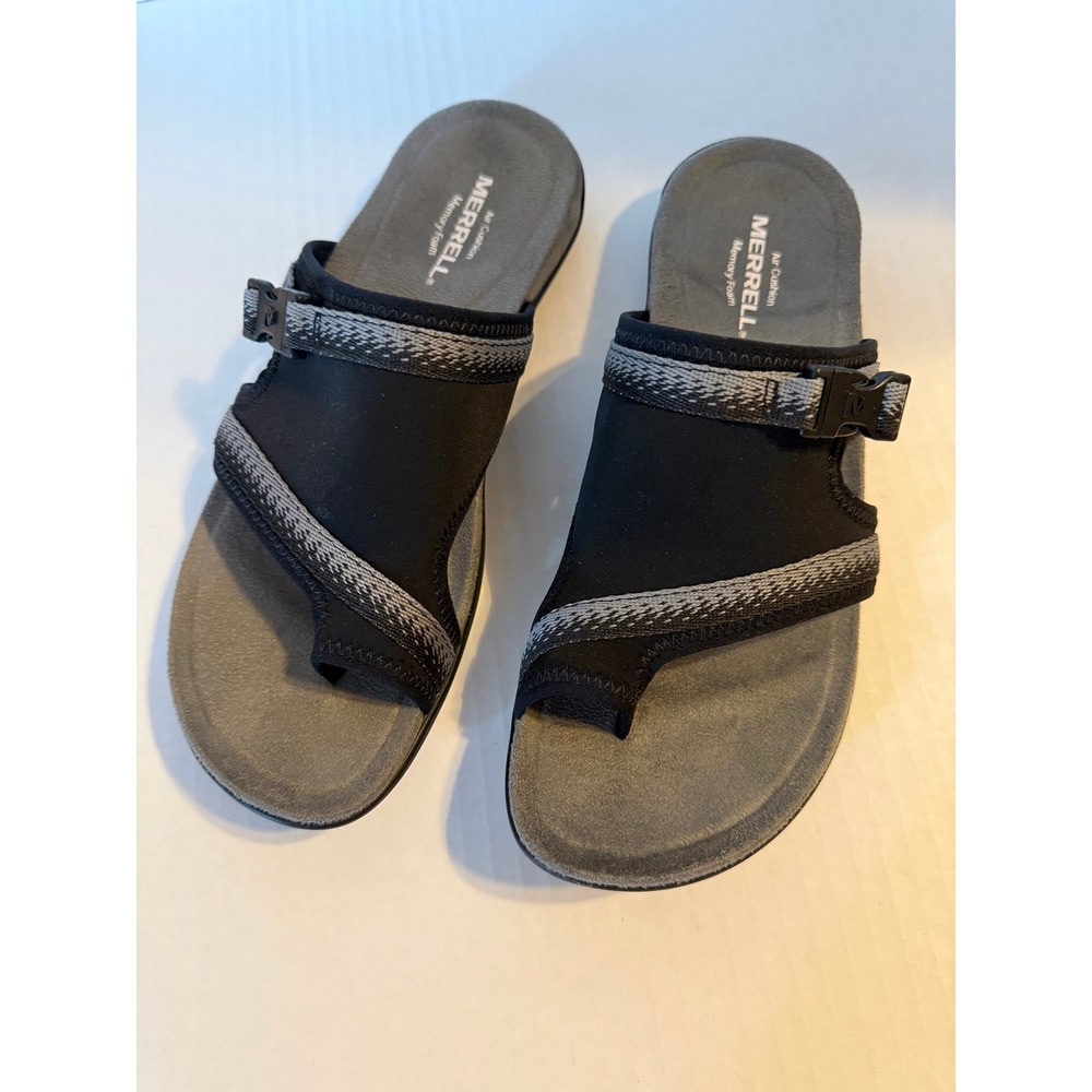 Merrell District Muri Wrap Women's Size 8 Black Charcoal Textile Sporty Sandals